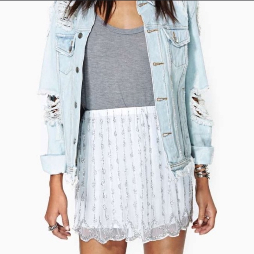 ❤️ NWT! RAGA BEADED MINI SKIRT, XS